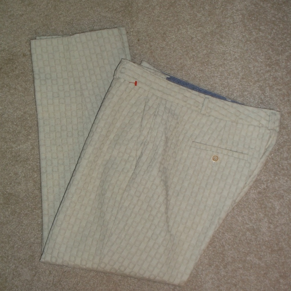 Banana Republic Avery beige textures O's pants 6